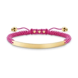 Γυναικείο Βραχιόλι Thomas Sabo Lba00508489L1 (19cm) από Ασήμι Pink, Gold
