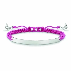 Γυναικείο Βραχιόλι Thomas Sabo A00631739L21V (21cm) από Ασήμι Pink, Silver