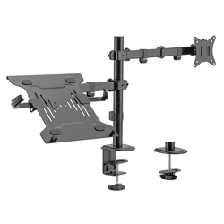 Βάση Monitor Brateck Γραφείου LDT66-C024ML για οθόνη 17"-32" & laptop, έως 9kg