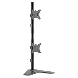 Βάση Monitor Brateck γραφείου LDT66-T02V για 2 οθόνες 17"-32", 9kg ανά οθόνη