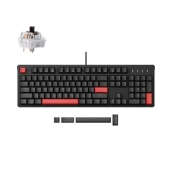 Gaming Πληκτρολόγιο Lemokey X3 (X3-A3) QMK/VIA Wired Mechanical full 100% Brown Switch US Layout