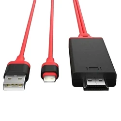 ATC Μετατροπέας Lightning (male) σε HDMI (female) - Κόκκινο