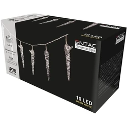 Χριστουγεννιάτικα Λαμπάκια Entac Εσωτερικά Πλαστική Βροχή 11εκ 10 LED 1,65μ (2xAA Δεν περιλαμβ.)