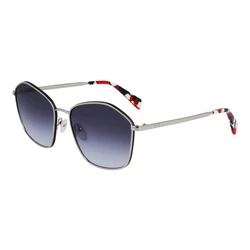 LIUJO Women's Sunglasses LJ157S-5918040 — Grey Metal Frame, Grey Lenses (Category 3), 59/18/140 mm