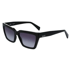 Liu Jo Γυναικεία Γυαλιά Ηλίου LJ793SR-001 (57/16/140) Μαύρος Κοκκάλινος Σκελετός, Γκρίζοι Ντεγκραντέ Φακοί