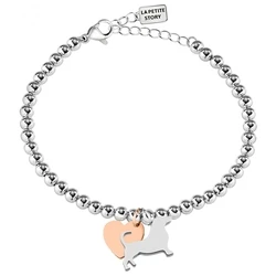 Γυναικείο Βραχιόλι La Petite Story Lps05Aqi04 (17+3cm) από Ατσάλι Grey