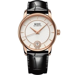 Γυναικείο Ρολόι Mido M007207360360 (33mm) Δερμάτινο Λουράκι Μαύρο