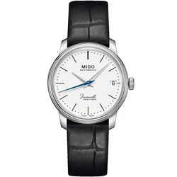 Γυναικείο Ρολόι Mido M027207160100 (33mm) Δερμάτινο Λουράκι Μαύρο