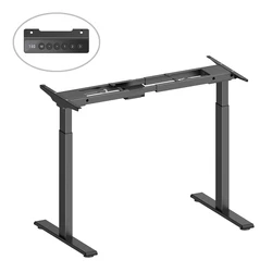 Σκελετός Ηλεκτρικού Γραφείου Brateck M12-22D, 95~145X60X70~118Cm, Μαύρο