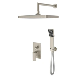 BRUNO Shower Head Set with Handheld Mixer Built In Silver