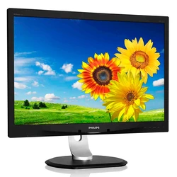 Used Monitor Philips 240P4Qpyeb Ips-Led, 24.1" 1920X1200, VGA/DVI/DisplayPort, Grade B