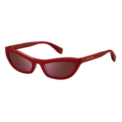 THE MARC JACOBS Women's Sunglasses MARC797SC9A (MARC 797/S C9AO2) - 54/20/135 mm, Red Acetate Frame, Red Lens, Cat Eye, UV400 Category 3