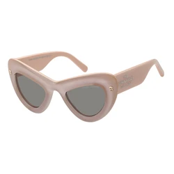 Γυναικεία Γυαλιά Ηλίου Marc Jacobs MARC 798/S 3DVIR — Κοκκάλινος ροζ σκελετός Cat Eye, Γκρι φακοί (48/24/140)