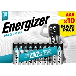 Energizer Max Plus Alkaline Battery AAA (10 pcs)