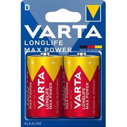 Αλκαλικές Μπαταρίες Varta Longlife Max LR20 D (2τμχ)