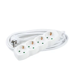 Technik Πολύπριζο 4 Θέσεων 1,5mm2 Λευκό 3m