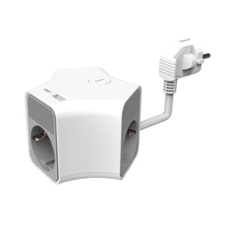 Technik Πολύπριζο Στρογγυλό 3 Θέσεων 1,4m με USB-A και USB-C 16A