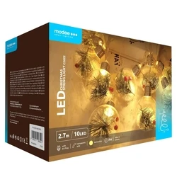 Modee Χριστουγεννιάτικα Φωτάκια LED 10 LED 5,7 m Θερμό Λευκό με Βύσμα (SKU: 40.004.0042)
