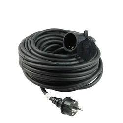 Technik Industrial Extension Cable 1 Socket 3x2.5mm2 H07RN-F IP44 16A 20m