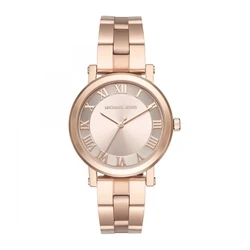 Γυναικείο Ρολόι Michael Kors Mk3561 (38mm) Μεταλλικό Μπρασελέ Ροζ Χρυσό