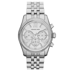 Γυναικείο Ρολόι Michael Kors Mk5555 (38mm) Μεταλλικό Μπρασελέ Ασημί