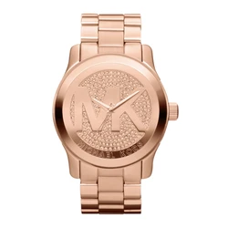Γυναικείο Ρολόι Michael Kors Mk5661 (43mm) Μεταλλικό Μπρασελέ Ροζ