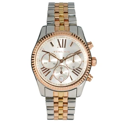 Γυναικείο Ρολόι Michael Kors Mk5735 (39mm) Μεταλλικό Μπρασελέ Ασημί / Ροζ Χρυσό