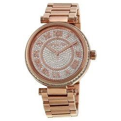 Γυναικείο Ρολόι Michael Kors Mk5868 (40mm) Μεταλλικό Μπρασελέ Ροζ
