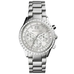Γυναικείο Ρολόι Michael Kors Mk6186 (40mm) Μεταλλικό Μπρασελέ Ασημί