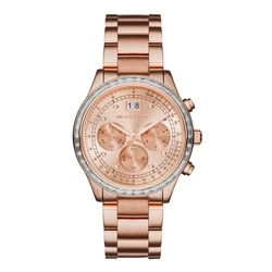 Γυναικείο Ρολόι Michael Kors Mk6204 (40mm) Μεταλλικό Μπρασελέ Ροζ Χρυσό