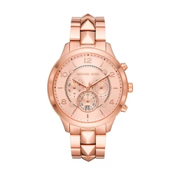 Γυναικείο Ρολόι Michael Kors Mk6713 (45 mm) Μεταλλικό Μπρασελέ Ροζ