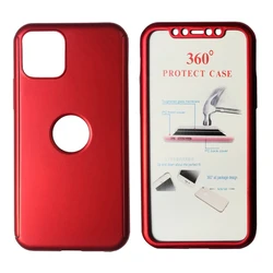Θήκη Κινητού Powertech Body 360° με Tempered Glass, iPhone 11 Pro Max, κόκκινη