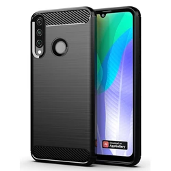 Θήκη Κινητού Powertech Carbon Flex MOB-1524, Huawei Y6p, μαύρη