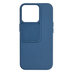 Θήκη Κινητού Powertech Camshield Soft MOB-1885 για iPhone 15 Pro, μπλε