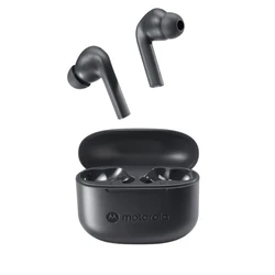 Bluetooth Handsfree Motorola Moto Buds 065 Μαύρα αδιάβροχα in-ear με θήκη και IPX4