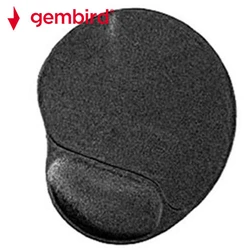 Mousepad Gembird GEL With WRIST REST Black