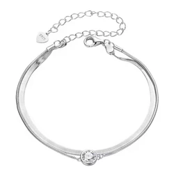 Βραχιόλι Bamoer Msb022 με Μοϊσσανίτη, Ασήμι 925, Ασημί