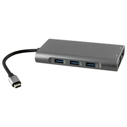 Docking Station NSP N17 10 σε 1 (8340277) Type-C σε VGA με Audio, RJ45, PD, SDXC/SD 3.0, 3 USB 3.0, HDMI 4K