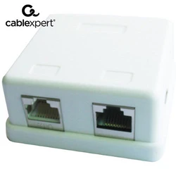 Κουτί Δικτύου Cablexpert TWO JACK SYRFACE With 2 CAT5e HALF-SHIELDED
