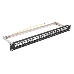 Patch Panel Powertech Keystone Patch Panel για rack NETW-0013, 24-port, 1U
