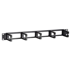 POWERTECH cable management NETW 0049 για rack 19 1U 5 γάντζοι μαύρο