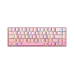 White Shark Nunchaku Gaming Μηχανικό Πληκτρολόγιο 60% με RGB φωτισμό (Αγγλικό US) Pink Gradient