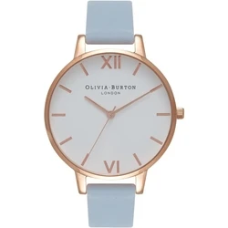Γυναικείο Ρολόι Olivia Burton Ob16Bdw18 (38mm) Δερμάτινο Λουράκι Μπλε