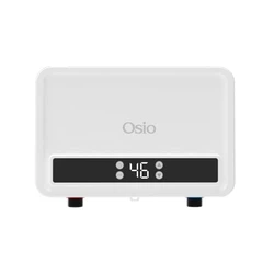 Ταχυθερμαντήρας Osio Ohf-2590w Λευκός Αδιάβροχος Ηλεκτρικός Τοίχου Για Μπάνιο Ipx4 Με Οθόνη 5500w