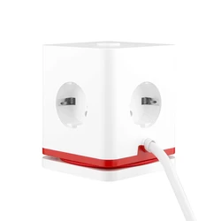 Πολύπριζο Olympia SW 1000 (41214) κύβος 3 θέσεων με διακόπτη άσπρος