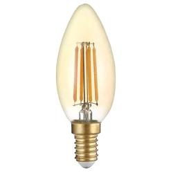 Λάμπα LED Optonica Candle C35 Filament 1490, 4W, 2500K, E14, 400lm