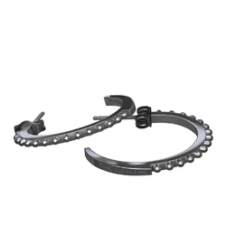 Γυναικεία Σκουλαρίκια Panarea Os25Ox (2 cm) από Ασήμι Silver