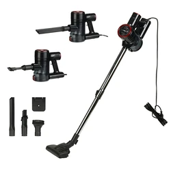 Σκούπα Stick Osio OVC-4410 Κόκκινη/μαύρη 2 σε 1 με καλώδιο 6μ., 0.8L – 600W,