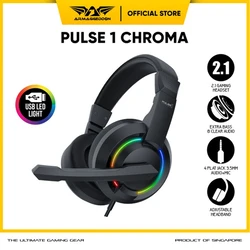 Gaming Headset Armmaggeddon Gaming Rgb 2.1 Pulse 1 Chroma 