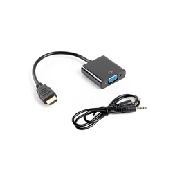 Αντάπτορας HDMI Lanberg AD-0017-BK 0.2 m to VGA Black
